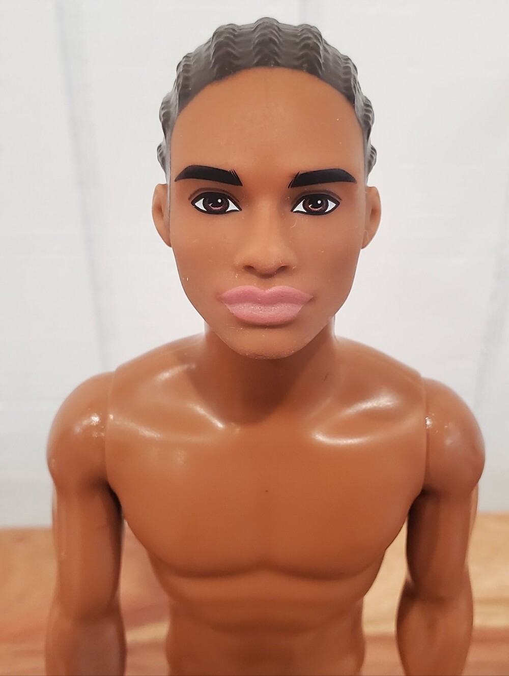 African American Ken Barbie Doll Mattel Dark Hair Male Doll Nude 2017